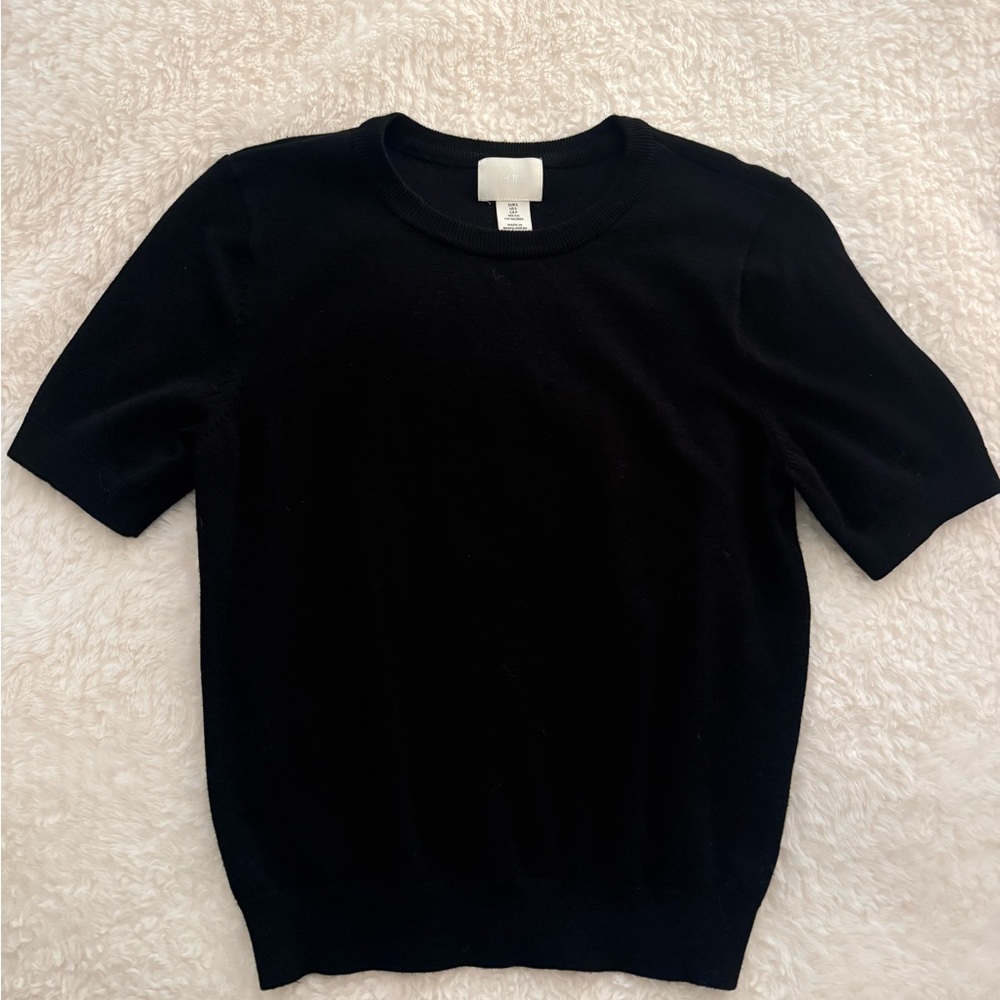 H&M Black Knit Top